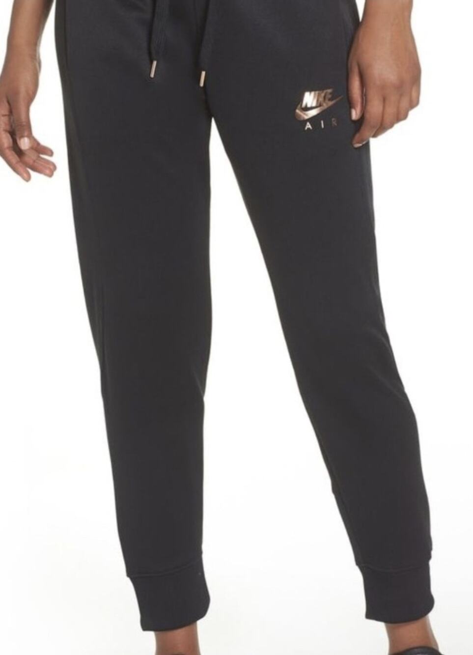 Nike Air Women's Joggers Black Copper Logo Size XS
